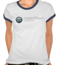 NWCU Law Ladies Ringer T-Shirt, Color